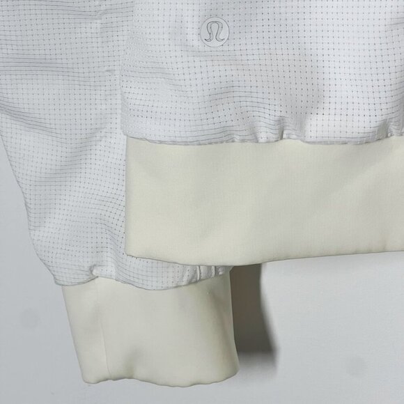 Lululemon Lightweight Reversible Casual Sporty Chic Bomber Jacket White 12 NWOT - Picture 7 of 12